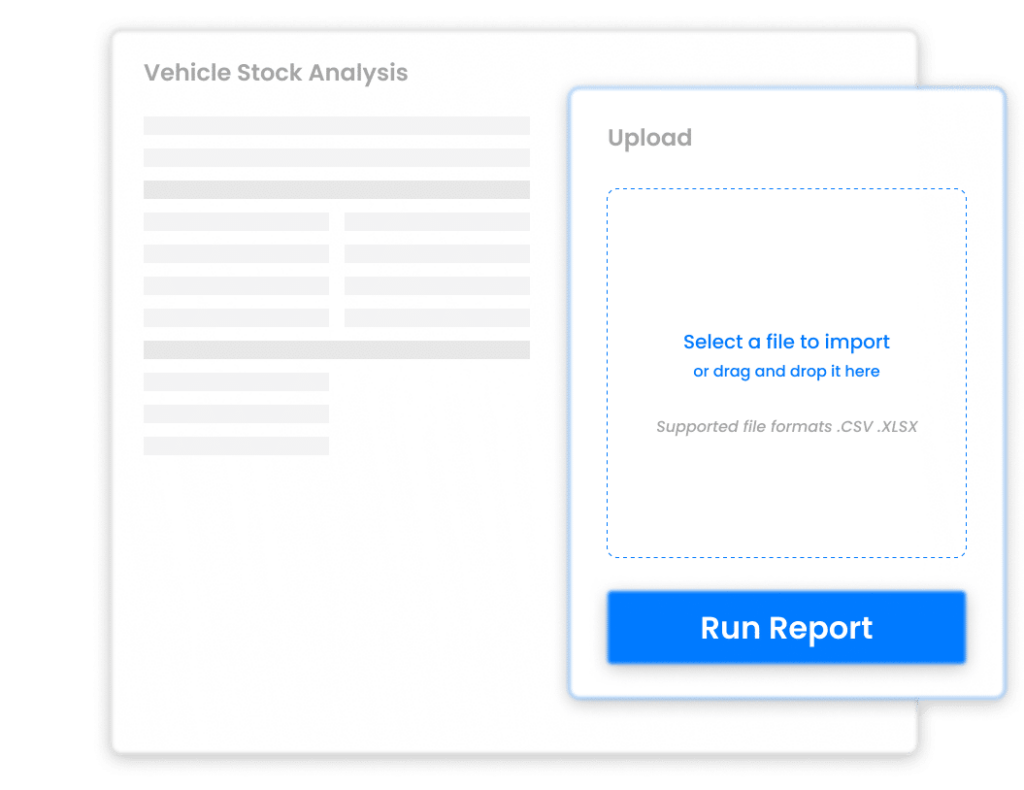 vehicle stock analysis upload